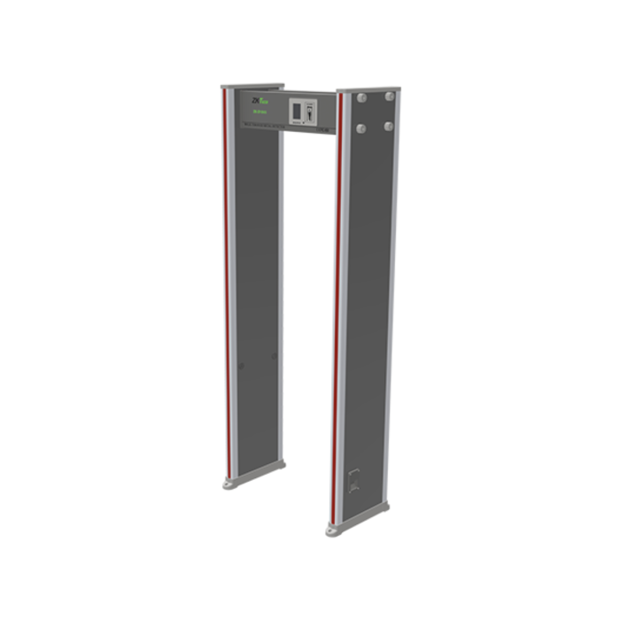 Arco Detector de Metales ZKTeco ZK-D2180 de 18 Zonas — 256 Niveles de Sensibilidad, Conteo de Personas y Enlace con Torniquete para Control de Seguridad en Accesos