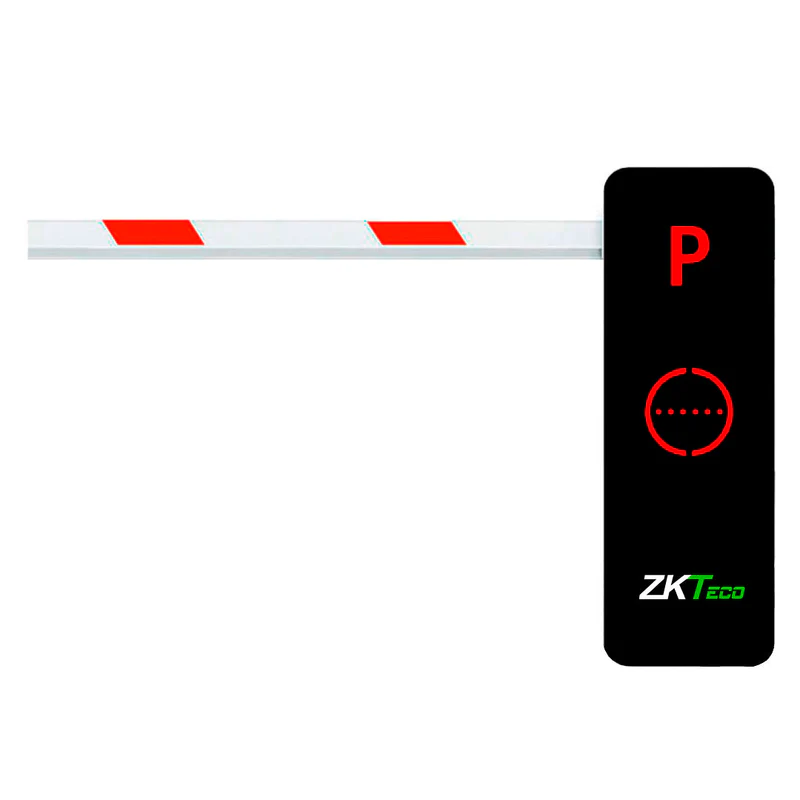 [ZKT-BGM1060R] Barrera vehicular con led en el chasis, 220v/110v, mástil de 6m (3.2m+3m), apertura de 5s, chasis al lado derecho (brazo incluido) 3millones de ciclos. ZKTeco