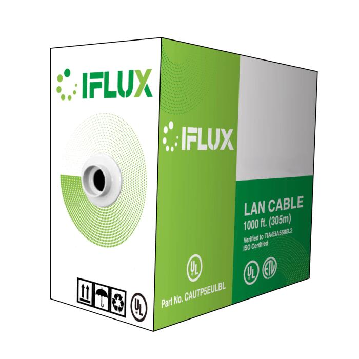 [IFL-CAT5EPRO] Cable UTP Cat5e 24AWG CCA en carrucha de 305mts