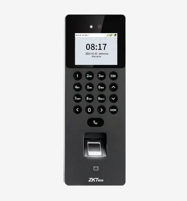 [ZKT-SENSEFACE 2A] Control de acceso y asistencia, facial, huella, tarjeta, intercomunicador, WIFI, H: 3000, R: 1500, T: 3000, E: 150000, ADMS. Zkteco