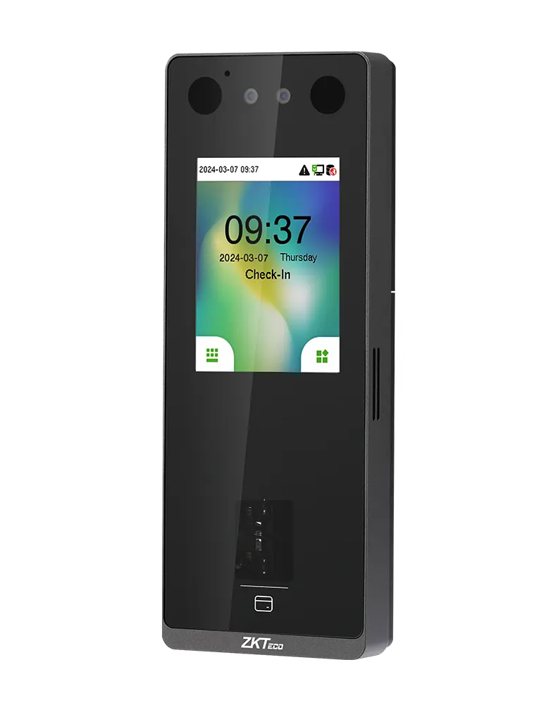 [ZKT-SENSEFACE 3A] Control de acceso y asistencia, facial, huella, tarjeta, intercomunicador, WIFI, IP65, H: 6000, R: 3000, T: 6000, E: 150000, ADMS. Zkteco