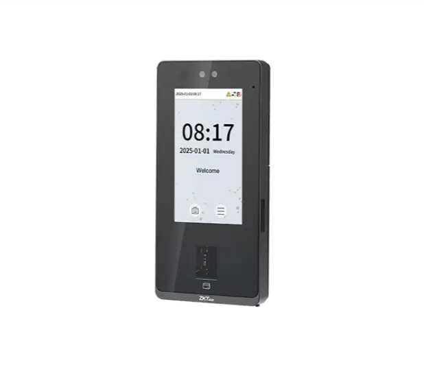 [ZKT-SENSEFACE 4A] Control de acceso y asistencia, facial, huella, tarjeta, intercomunicador, pantalla tactil de 4.3, IP65, H: 8000, R: 6000, T: 8000, E: 200000, ADMS. Zkteco