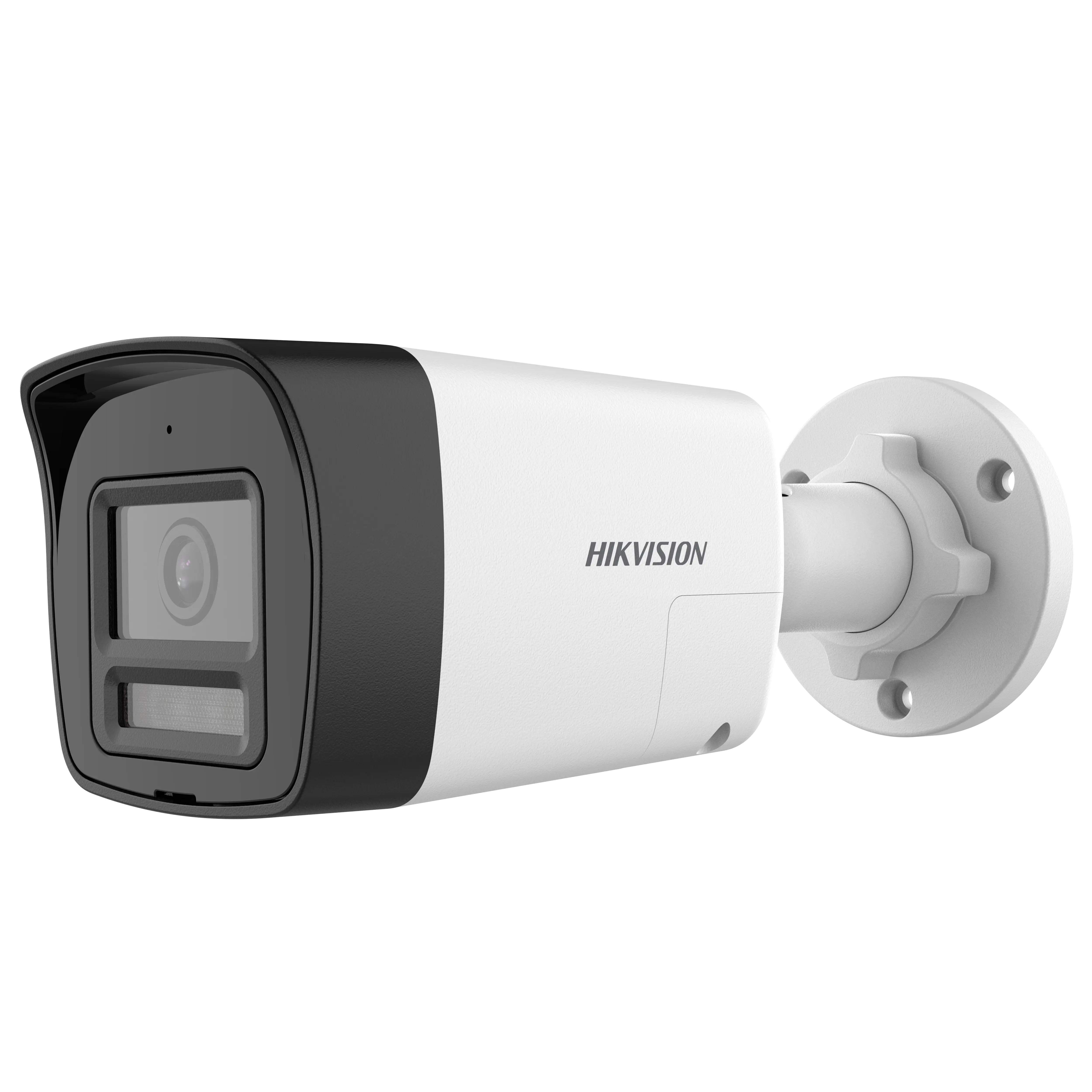 [HIK-DS-2CE16D0T-LXTS(2.8mm)] Cámara análoga Hibrida, Bullet, 2mp con sirena y audio bidireccional, lente 2.8mm, 30mts IR, 20mts Luz Blanca, Luz estroboscópica alarma de audio, Ip67