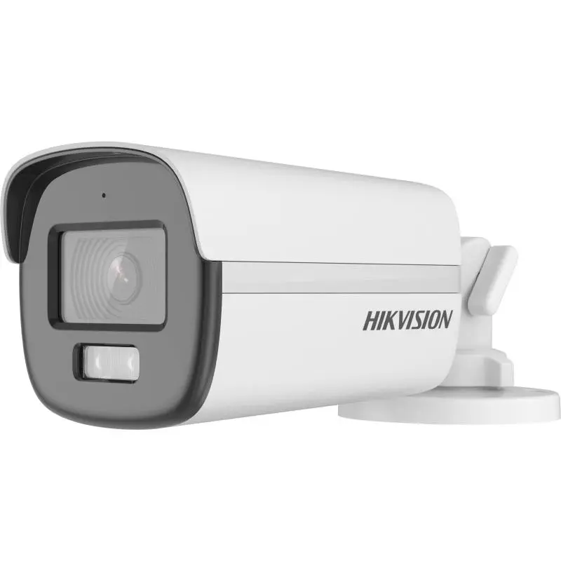 [HIK-DS-2CE12DF0T-LFS(2.8mm)] Cámara análoga, Bulle TURBOHD 2MP (1920 x 1080), Lente 2.8 mm, Imagen a Color 24/7, Luz Blanca 40m, Exterior IP67, DWDR, 4 Tecnologías