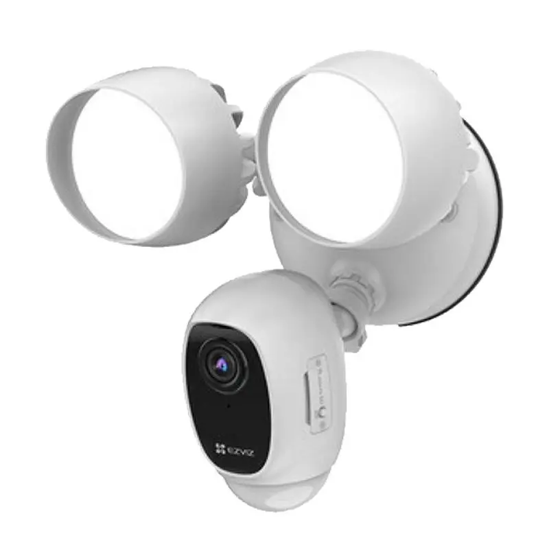 [EVI-CSLC1CA01F2WPFRL-28] Cámara de seguridad con doble lámpara, 10080P, 160° de vista horizontal, visión nocturna a 25 m, audio bidireccional, puerto micro SD, H.265. Marca EZVIZ
