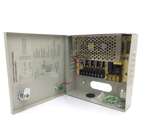 [ZKT-ZK-5A-4CH] FUENTE DE PODER ZKTECO 4CH – 12V-5A
