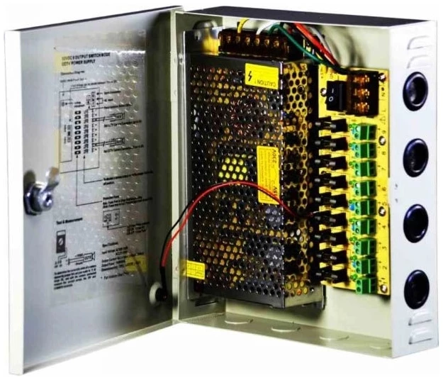[ZKT-ZK-10A-9CH] FUENTE DE PODER ZKTECO 9CH – 12V-10A