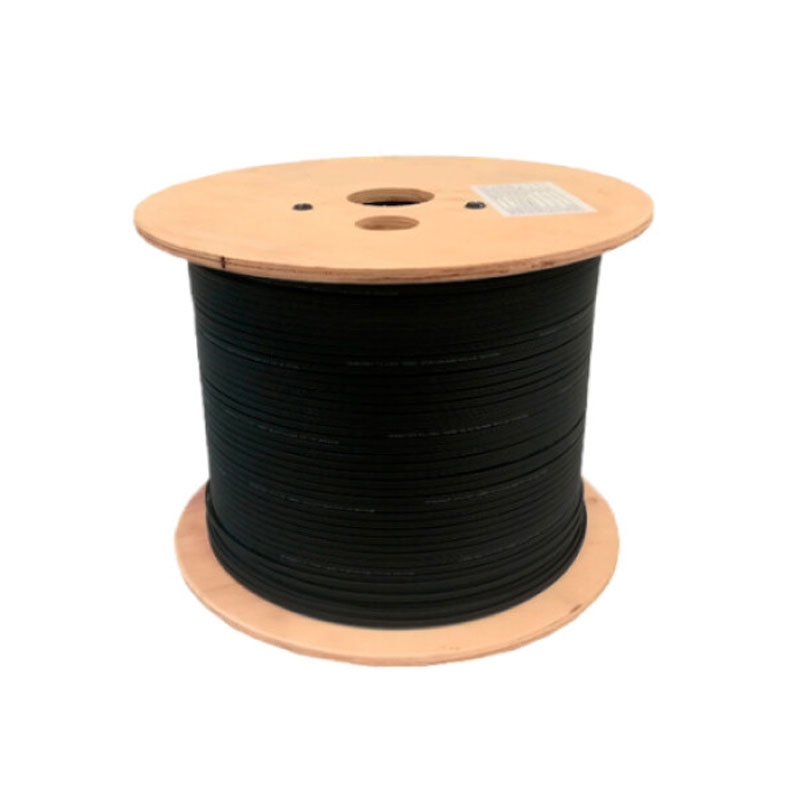 [CBL-DCSSF-09G657A2002R] Fibra óptica Drop 2 hilos con mensajero de acero, FRP-YOFC G657A2 9/125 LSHZ (rollo 2 km)
