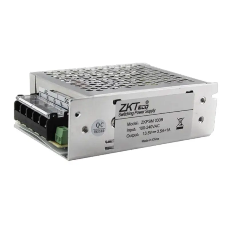 [ZKT-ZKPSM0308] Fuente de poder para paneles C3 e Inbio 12V 3,5Amp. ZKTeco