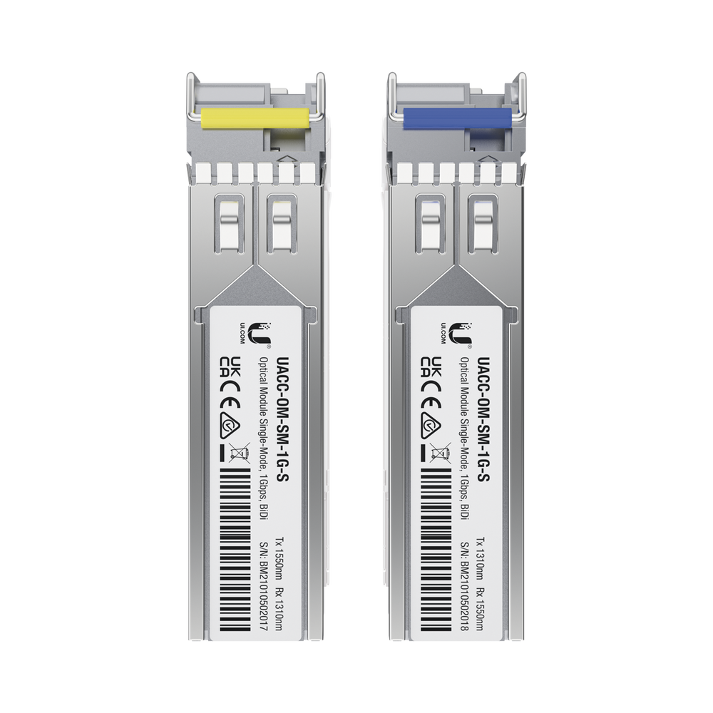 Kit de Módulos SFP BiDi Monomodo 1G | 2 Pack — Simplex LC — Hasta 3 km | Transmisión Bidireccional sobre 1 Hilo