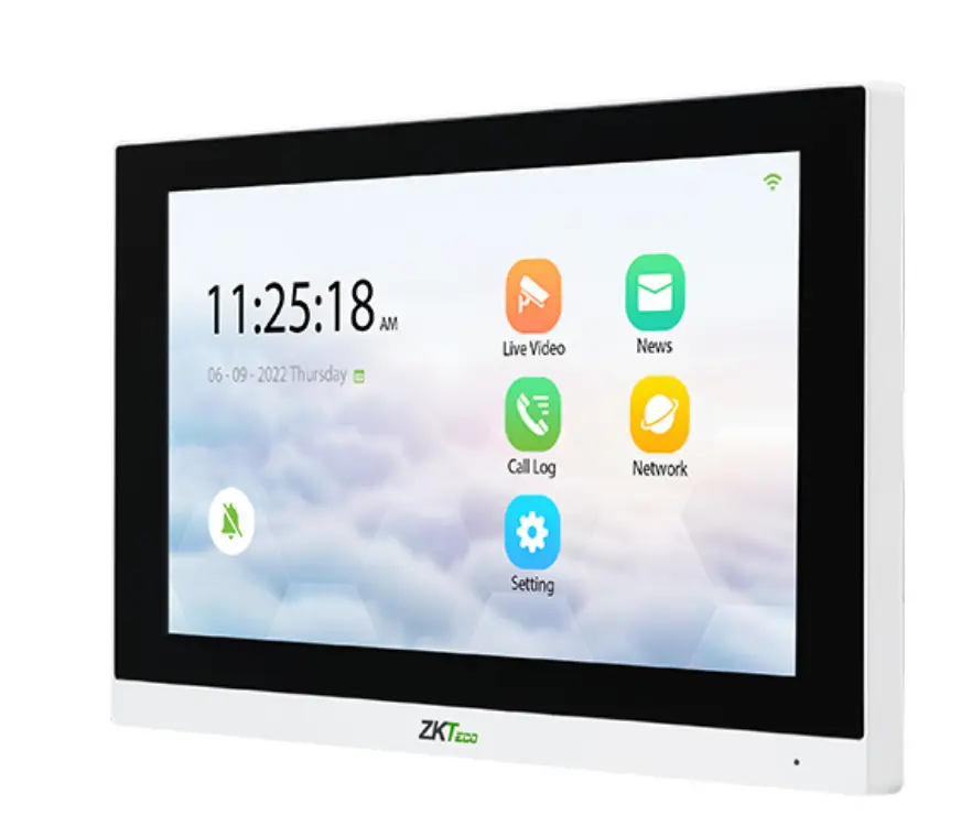 [ZKT-VT07-B01] Pantalla para intercomunicación ZKTeco compatible con Senseface (no incluye adaptador de corriente)