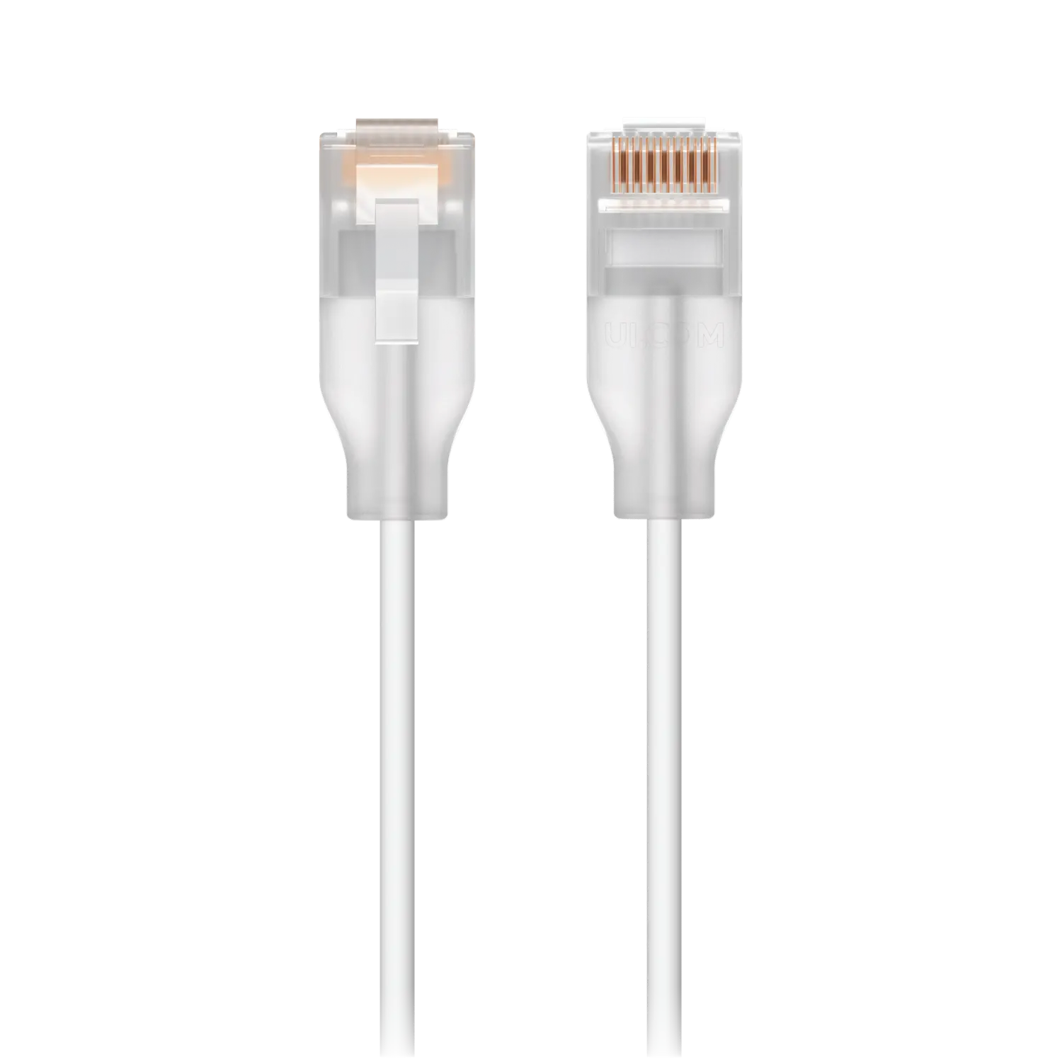 [UBT-UACC-Cable-Patch-EL-1M-W] Patchcord, cable de red nanodelgado con capacidad hasta10 GbE, diseñado para mostrar los efectos Etherlighting™, 1 Metro, Blanco. Ubiquiti