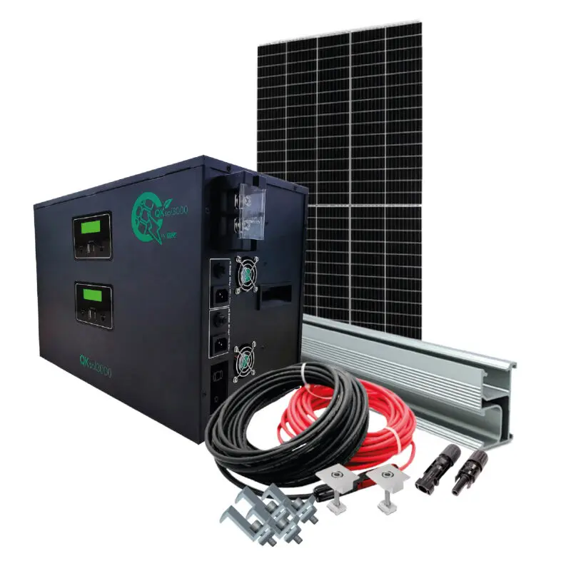 [CDP-QKSOL3000-KIT] QKSOL3000 - Kit Solar QKSol-300 con Panel SOLP150-505MSE y Accesorios de Montaje