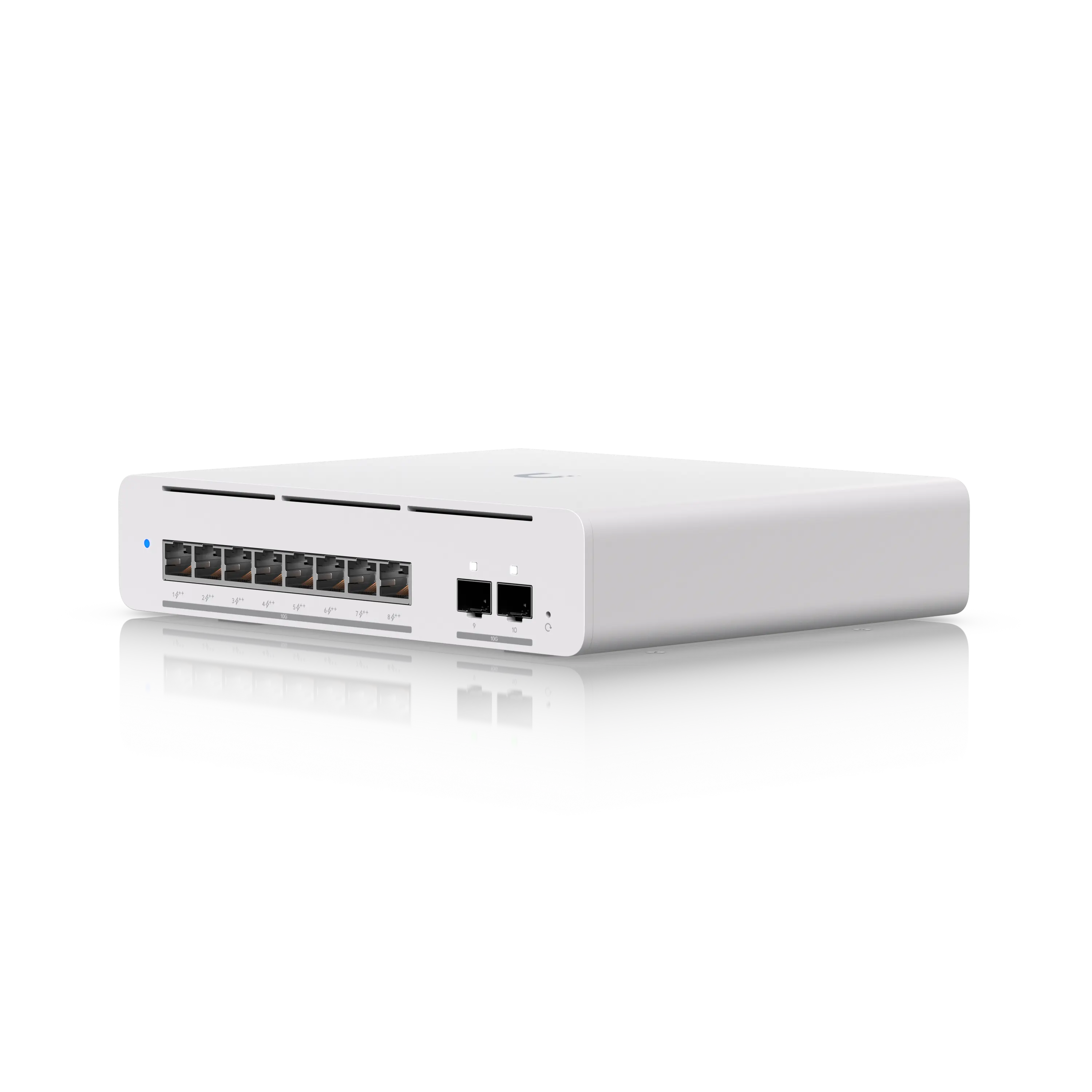 [UBT-USW-PRO-XG-8-POE] Switch conmutador PoE++ Etherlighting™ de nivel profesional, compacto, con 8 puertos de capa 3, (8) puertos 10 GbE y (2) puertos 10 G SFP+. Ubiquiti