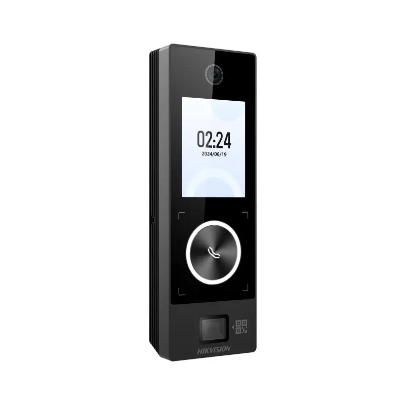 [HIK-DS-K1T323EBWX-QRE1] Terminal Facial Min Moe Wi-Fi & PoE IP65 con Botón de Llamada, 1,000 Rostros, 3,000 Tarjetas Prox EM – HIK-IA, Autenticación Facial, Tarjeta y QR