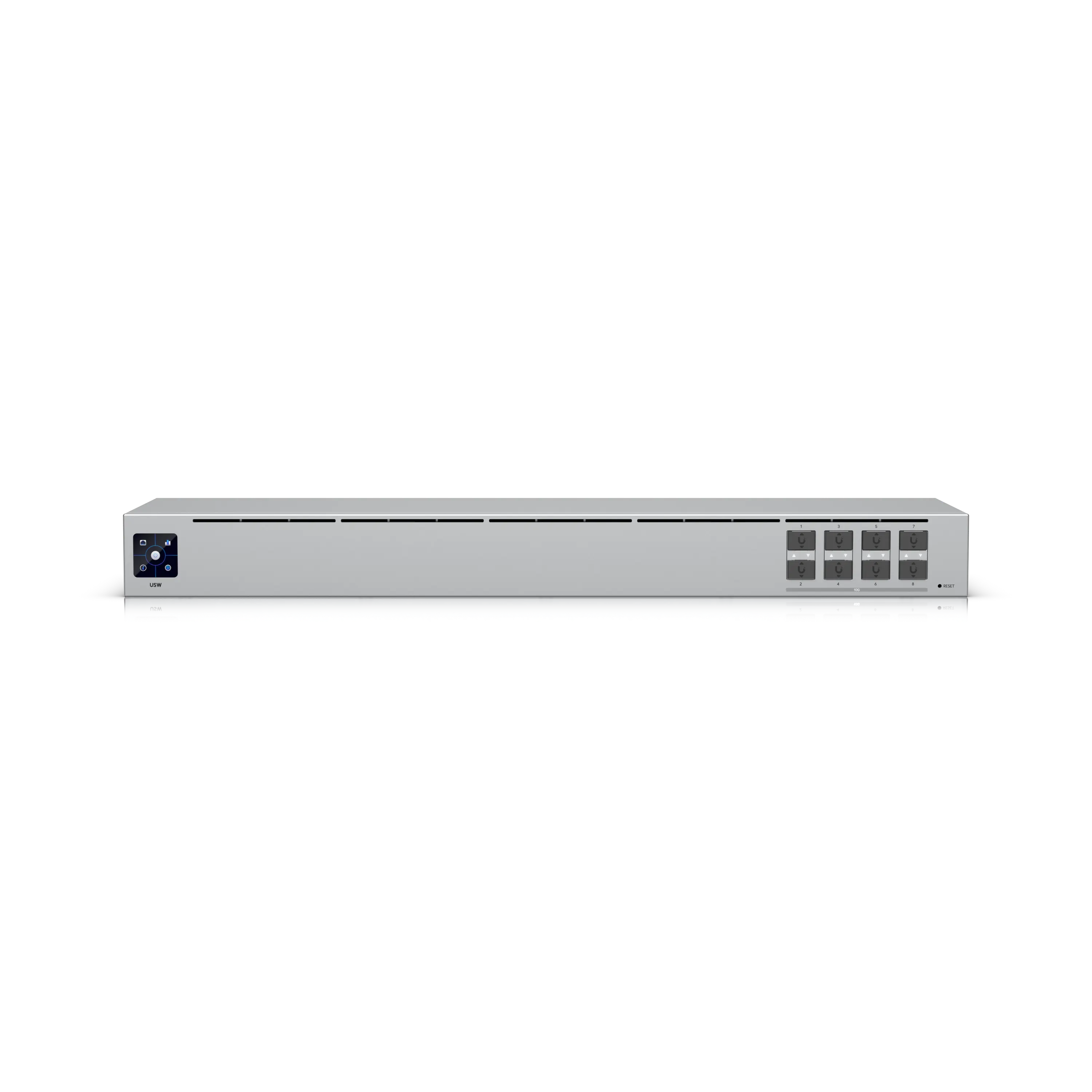 [UBT-USW-Aggregation] UNIFI Switch Aggregation capa 2 de 8 puertos diseñado para conexiones SFP+ de 10G.