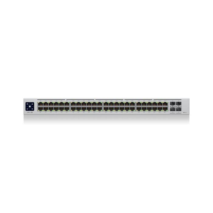 [UBT-USW-PRO-48-POE] UniFi Switch USW-Pro-48-POE Gen2, Capa 3 de 48 puertos PoE 802.3at/bt + 4 puertos 1/10G SFP+, 600W, pantalla informativa