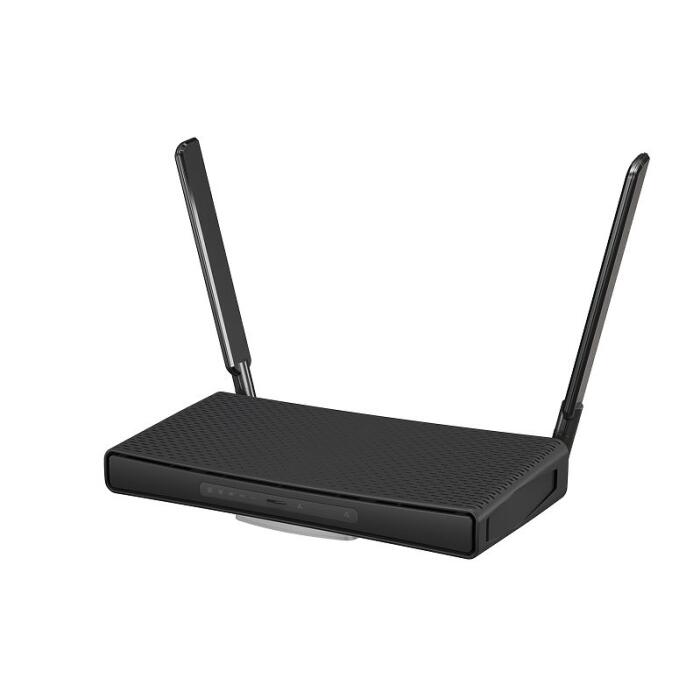 Router inalámbrico (hAP ac 3) de doble banda con 5 puertos Gigabit Ethernet y antenas externas de alta ganancia. Mikrotik