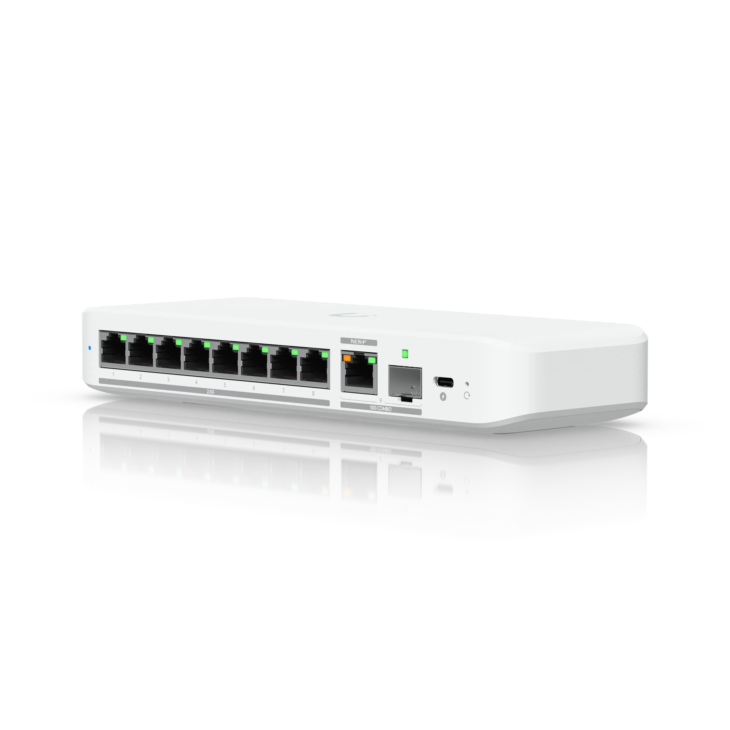 [UBT-USW-FLEX-2.5G-8] UNIFI Switch Flexible 8 Puertos 2.5 GbE con Uplink RJ45/SFP+ 10 GbE – PoE+ / USB-C – Ubiquiti