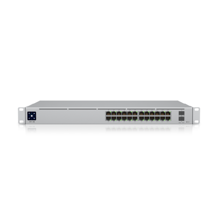 [UBT-USW-PRO-24-POE] UniFi Switch USW-Pro-24-POE Gen2, Capa 3 de 24 puertos PoE 802.3at/bt + 2 puertos 1/10G SFP+, 400W, pantalla informativa